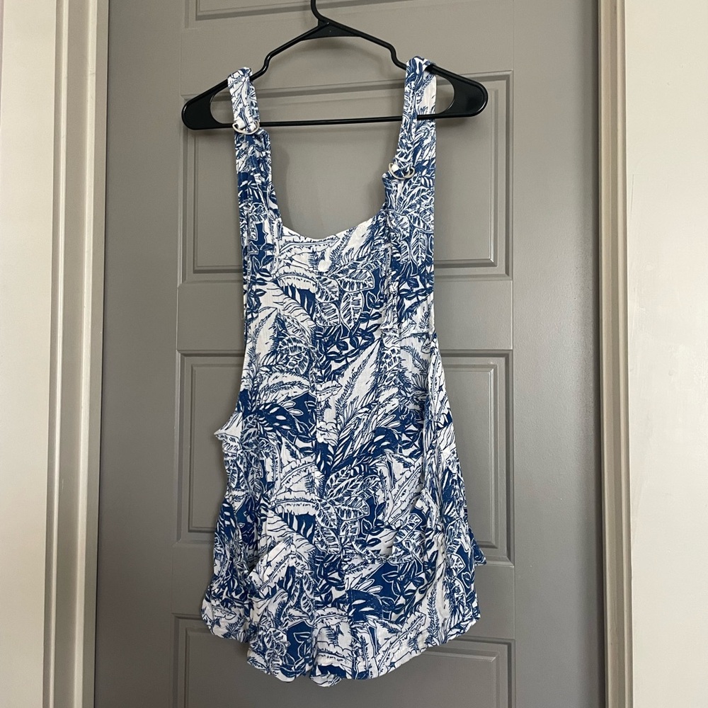 Aerie patterned romper/bathing suit coverup